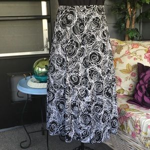 Christopher & Banks Black/White Skirt