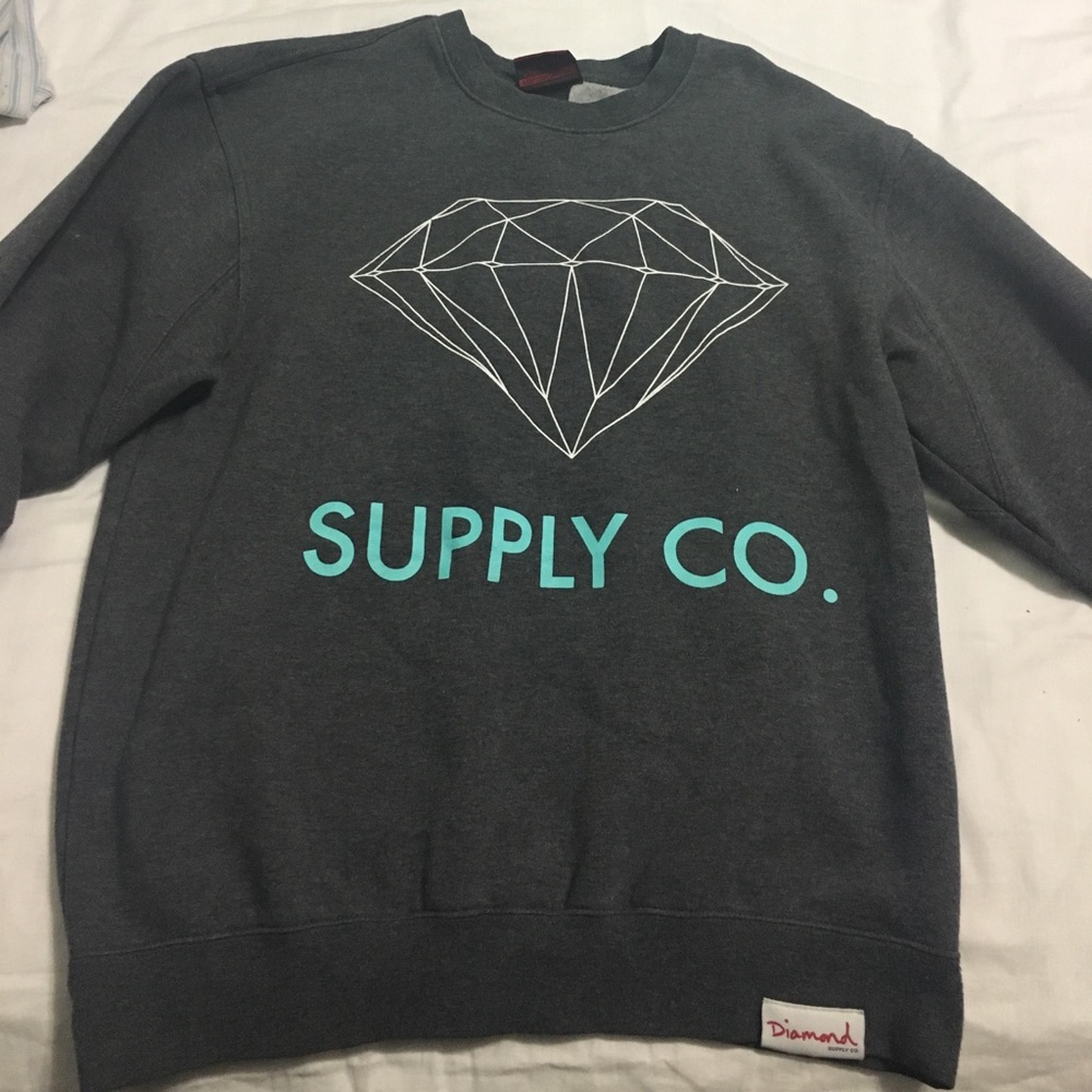 Men's Diamond Supply Pullover Sweatshirt