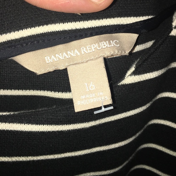 Banana Republic Stripe A-Line Pleated Dress - Picture 2 of 3