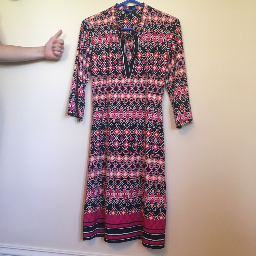 Patterned dress,  laundry by Shelli Segal NWOT