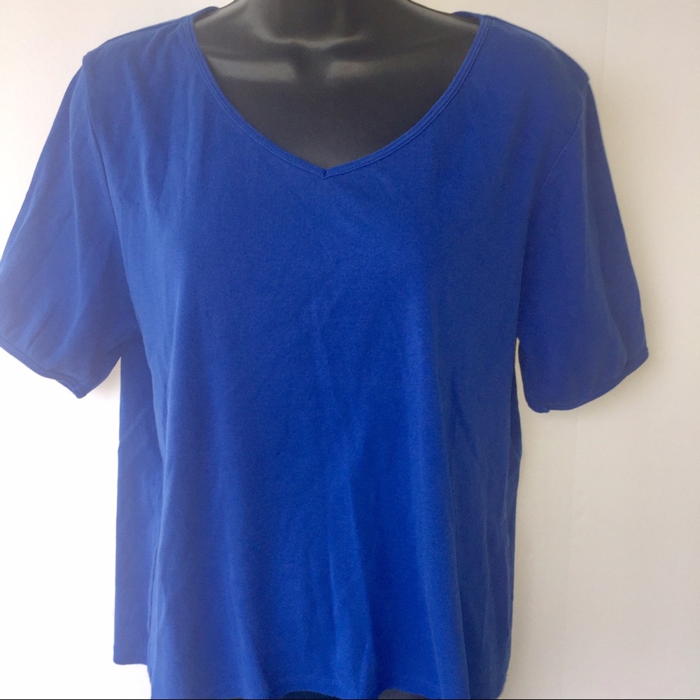 Chicos size 2 blue tee