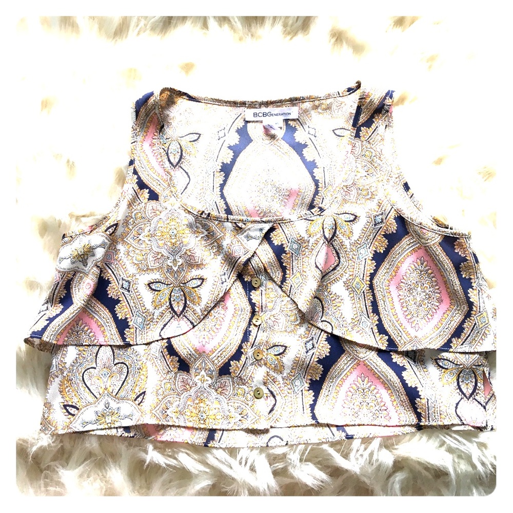 BCBG Colorful Crop Top