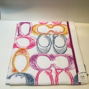 COACH BEACH TOWEL