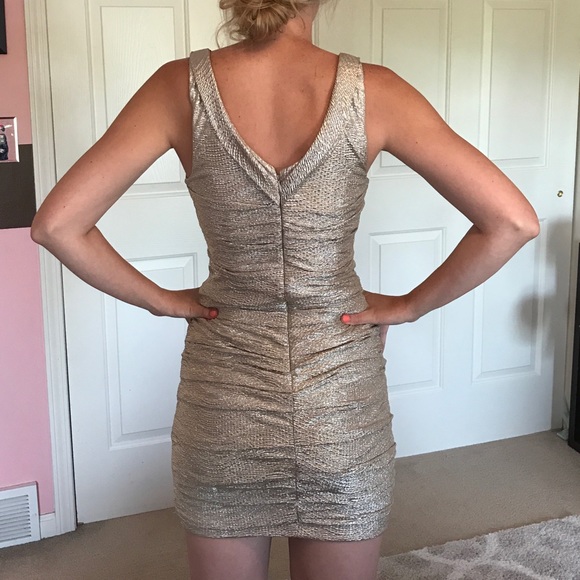 EXPRESS silver formal dress! Only worn twice! - Picture 3 of 3