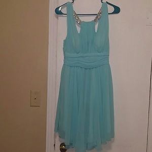 Light Blue Short Prom Dress
