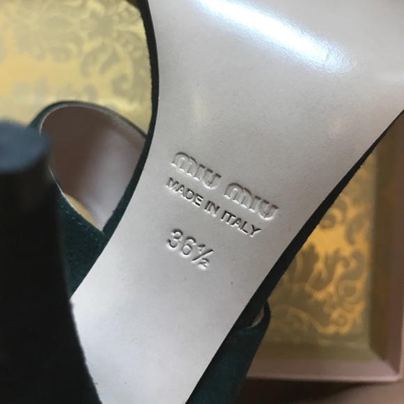 Miu Miu calzature donna double band suede sandal - Picture 5 of 5