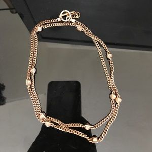 Michael Kors Rose Gold Cube necklace