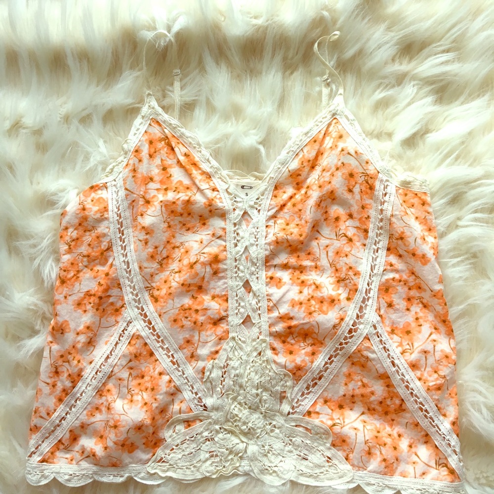 Urban Outfitters Flowery Light Tank Top