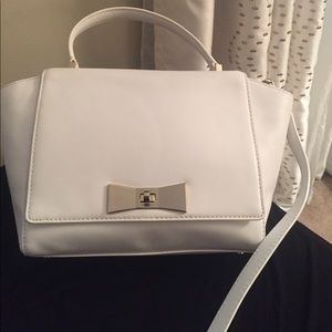 White leather Kate Spade handbag