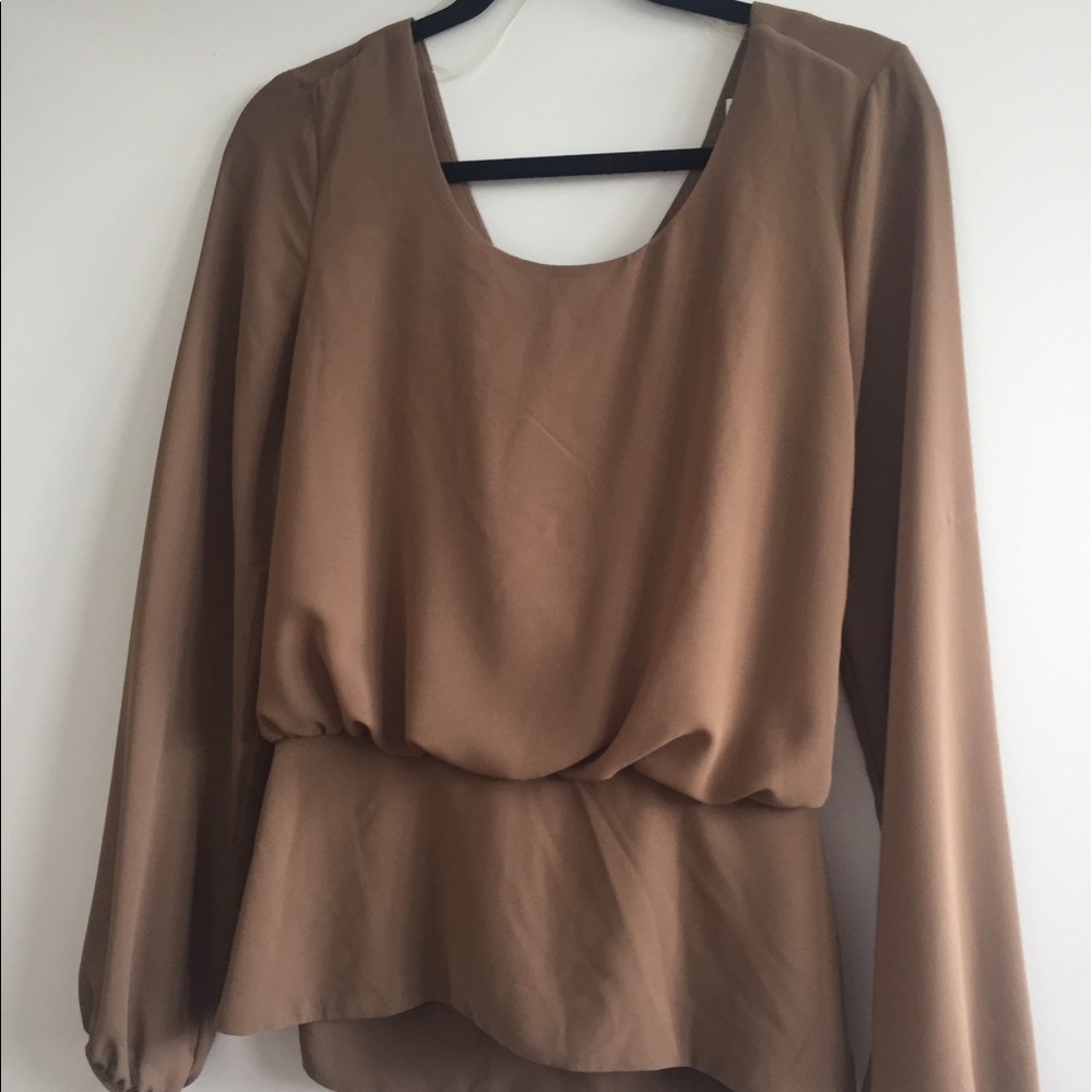 Open back criss cross top