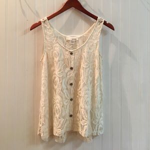 Sleeveless Lace Top