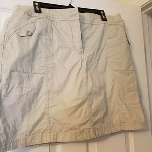 Khaki Cargo Skort