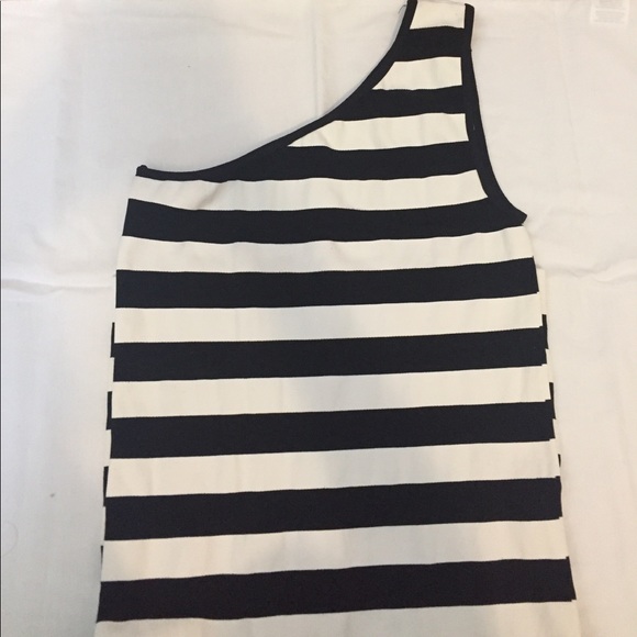 Bebe Black and White Striped Mini Dress - Picture 4 of 4