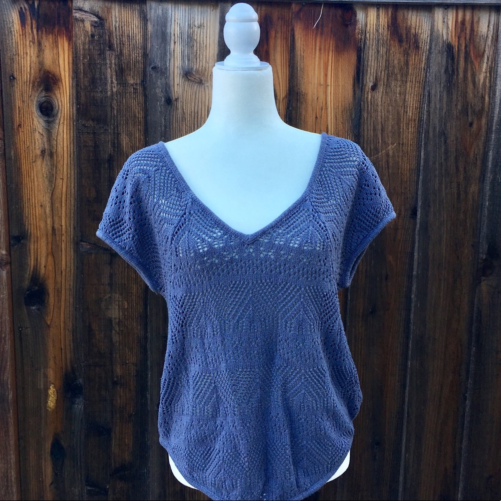 Purple Knit Blouse