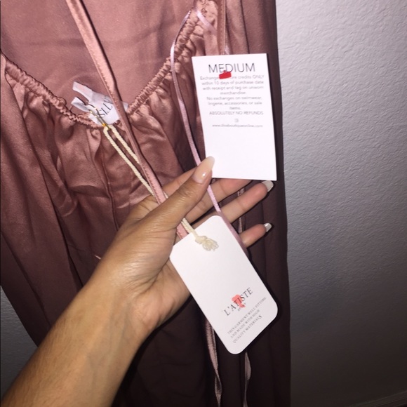 SOLD. Silk Maxi Prom Dress - Picture 4 of 4