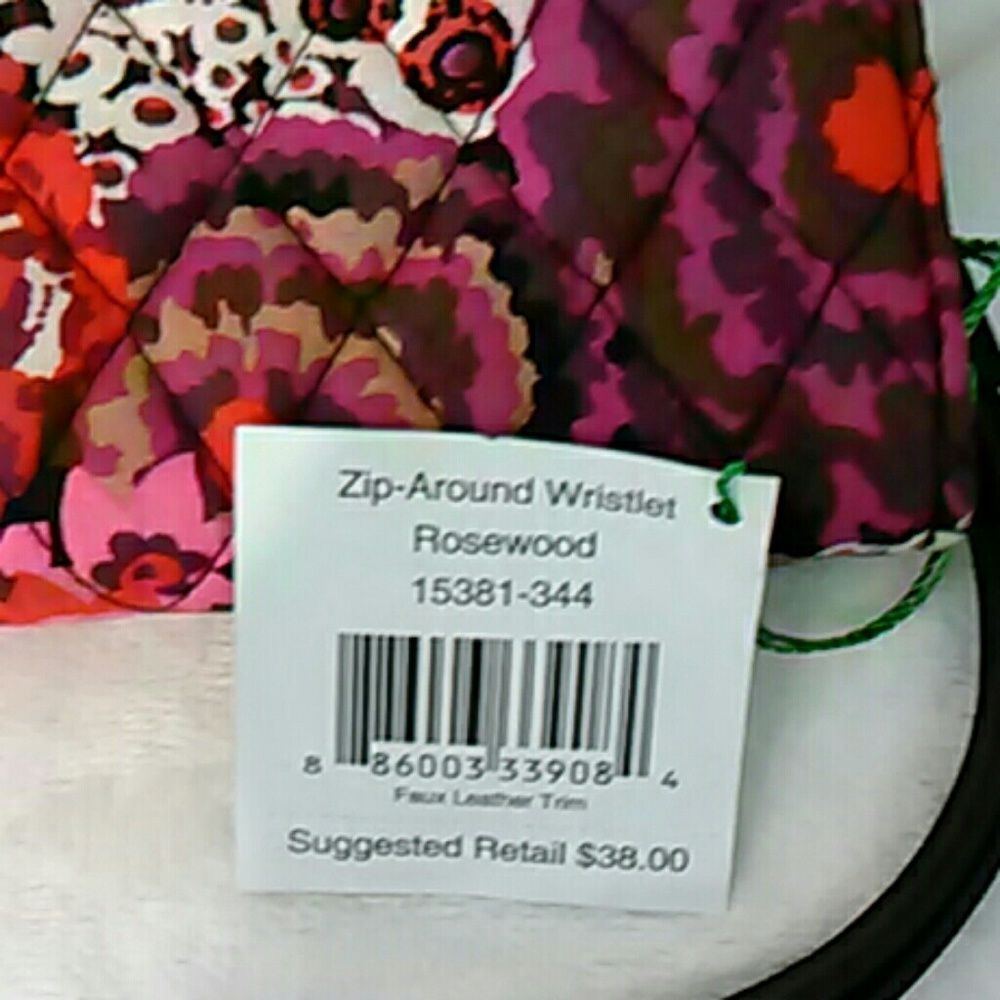 NWT wristlet Rosewood by Vera Bradley - Picture 5 of 5