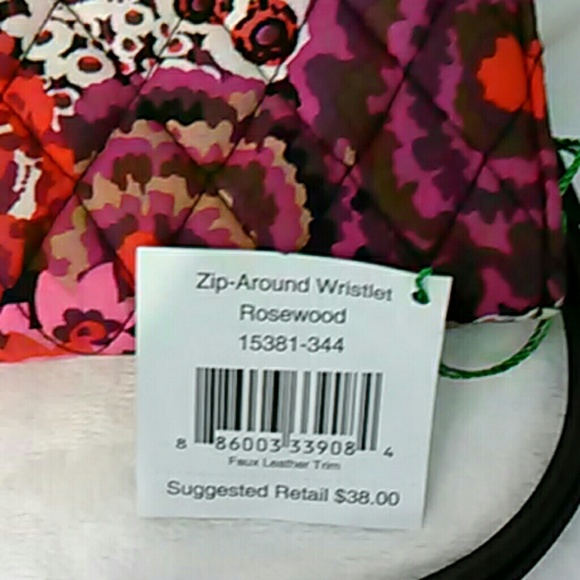 NWT wristlet Rosewood by Vera Bradley - Picture 5 of 5