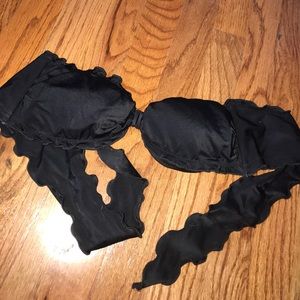 Classic Black Bandeau Bikini Top