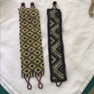 Funky beaded wrist bands!