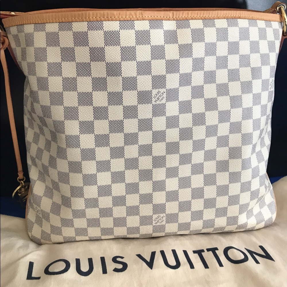 SOLD!! Louis Vuitton Delightful MM Damier Azur