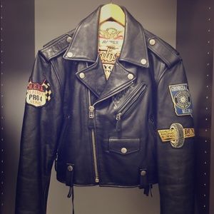 Avirex women's motorcycle Leather Jacket