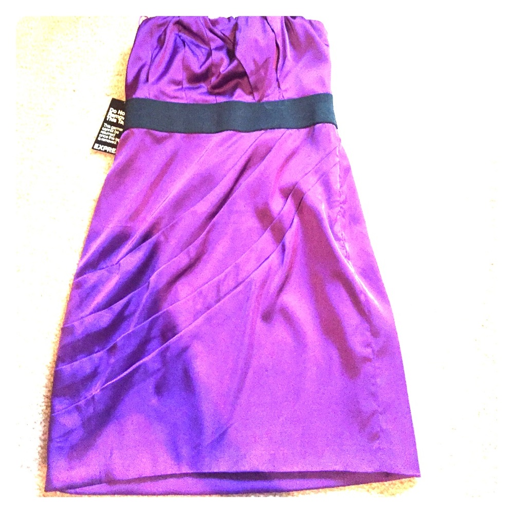 Strapless cocktail dress