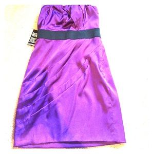 Strapless cocktail dress