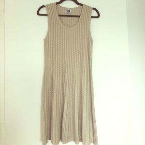 M missoni gold tank dress