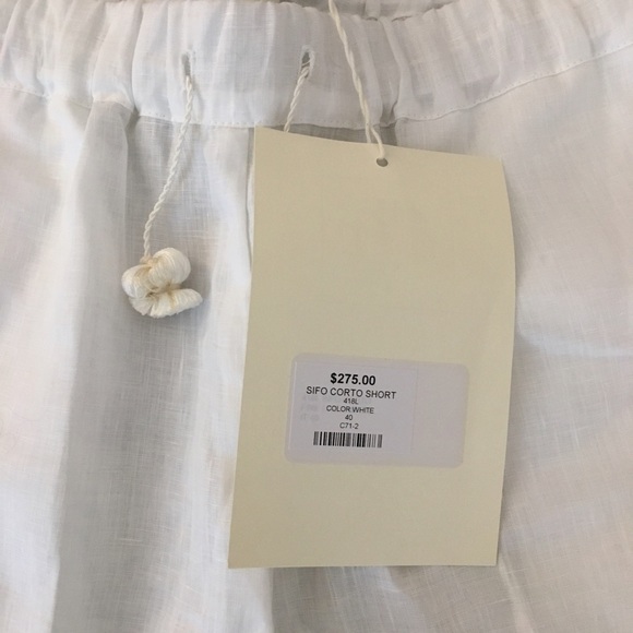 NWT Holy Caftan Sifo Corto White Shorts - Picture 3 of 3