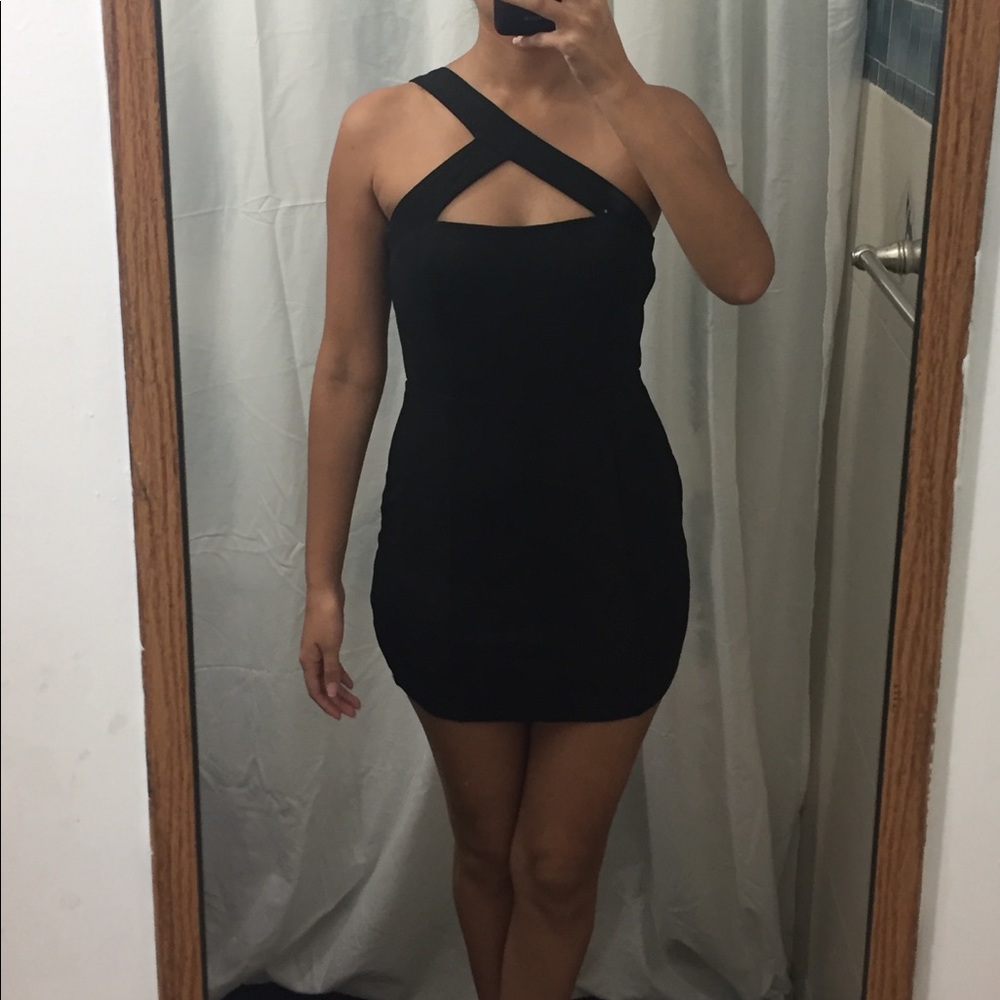 Black && Gold Mini Dress