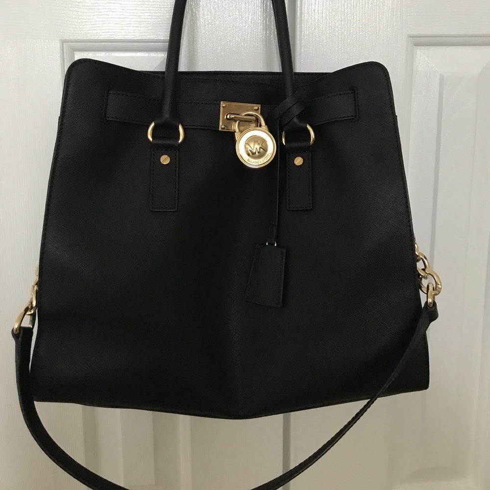 Michael Kors Large Hamilton Black Leather