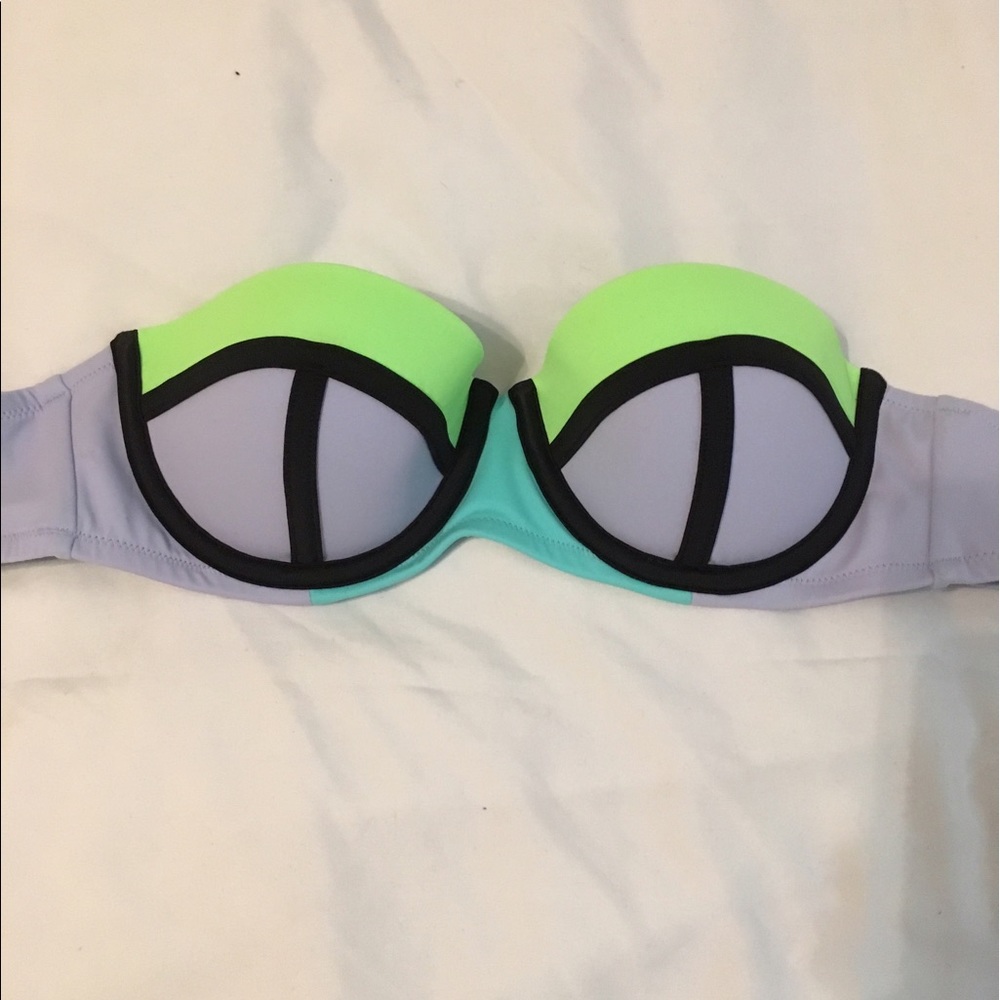 Victoria secret block Strapless bikini top