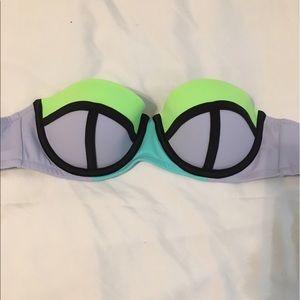 Victoria secret block Strapless bikini top