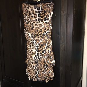 Leopard print cocktail dress