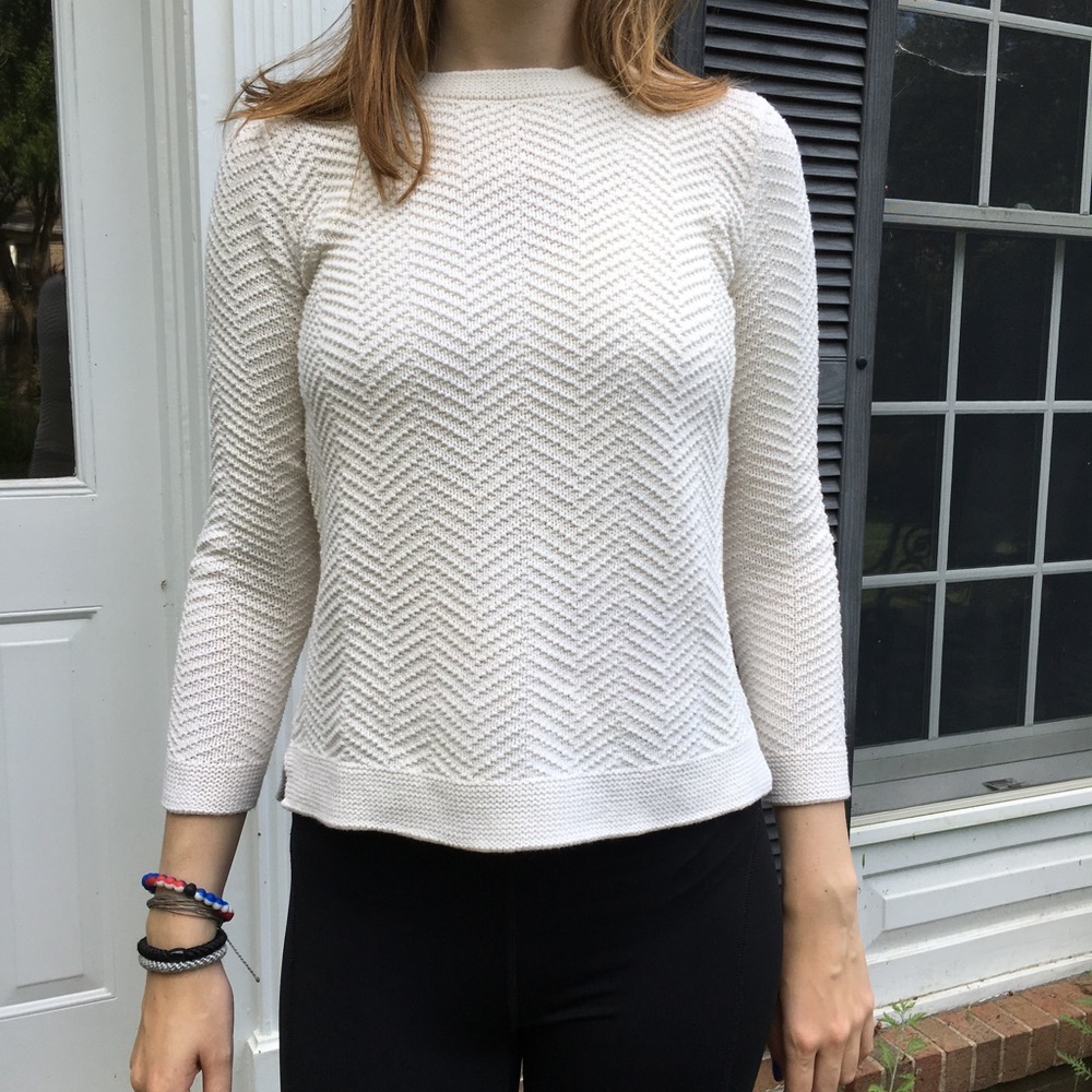 Cream Crop Sweater