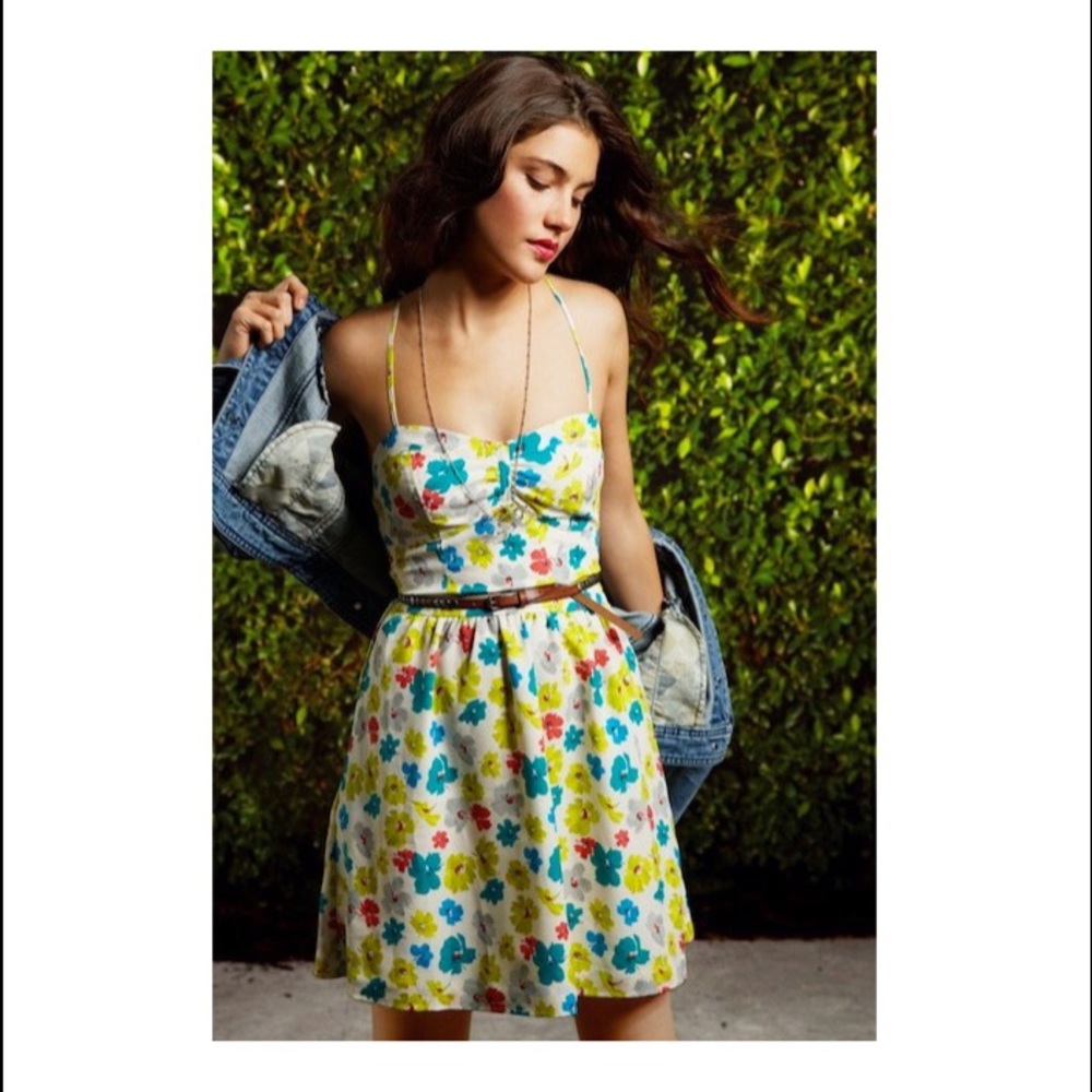 American Eagle Outfitters floral corset dress