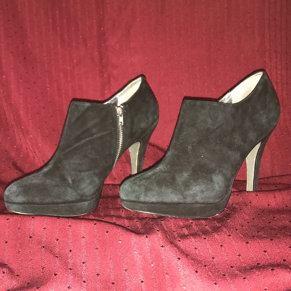 Jessica Simpson Suede Zip Booties
