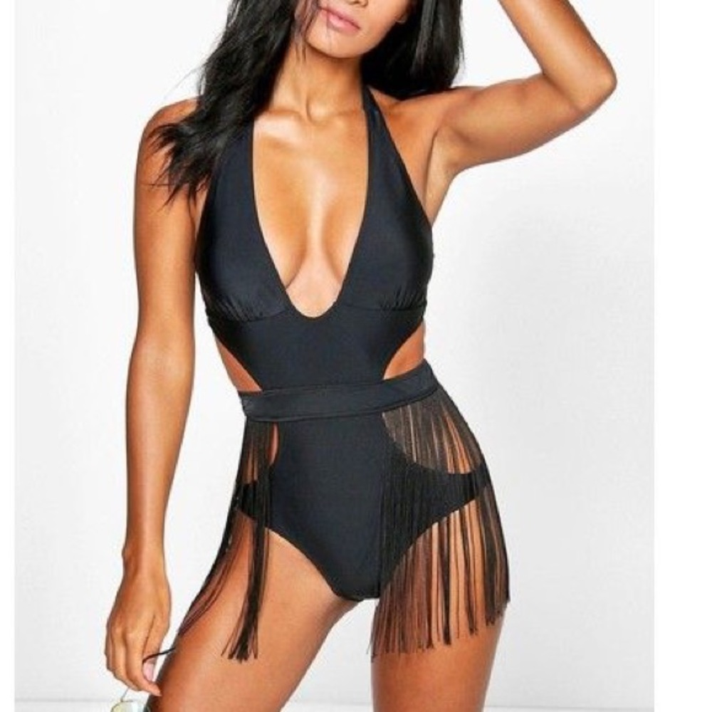 Fringe one piece bathing suit, Brand new