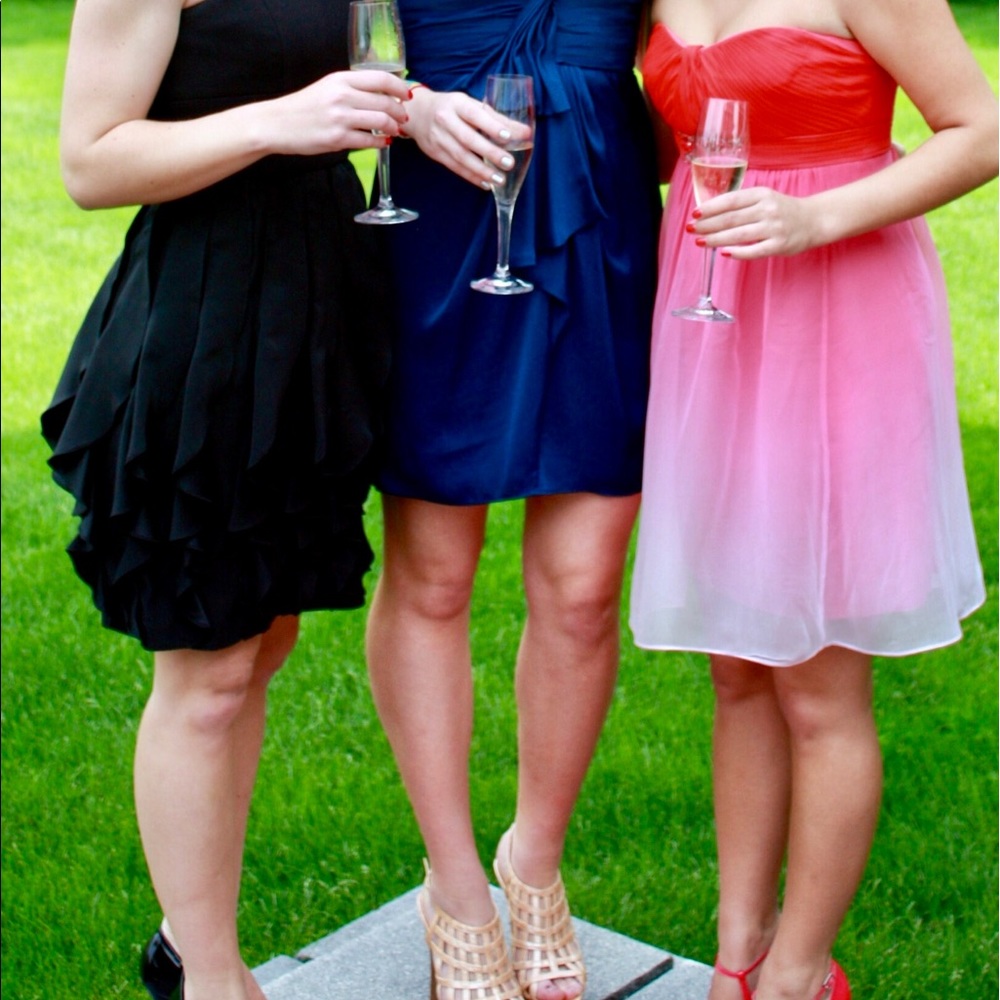 Coral BCBG cocktail dress