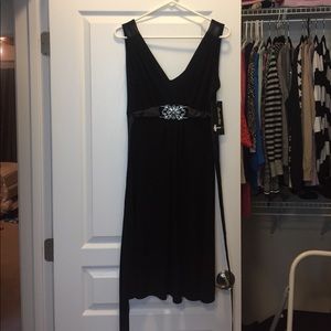 Sleeveless black dress