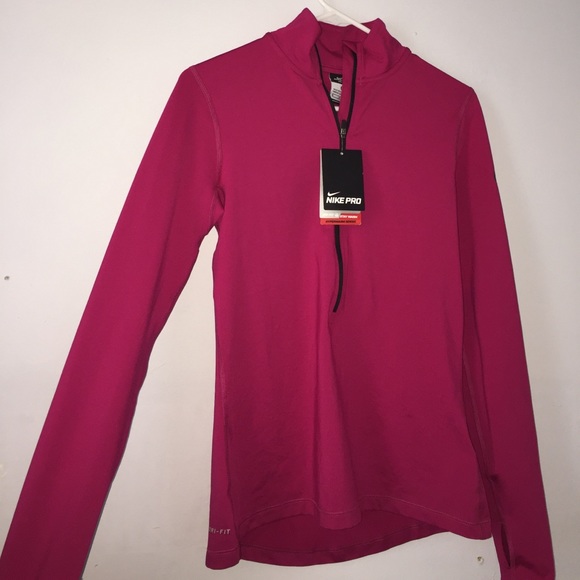 Nike Tops - Nike pro dri-fit half zip running shirt