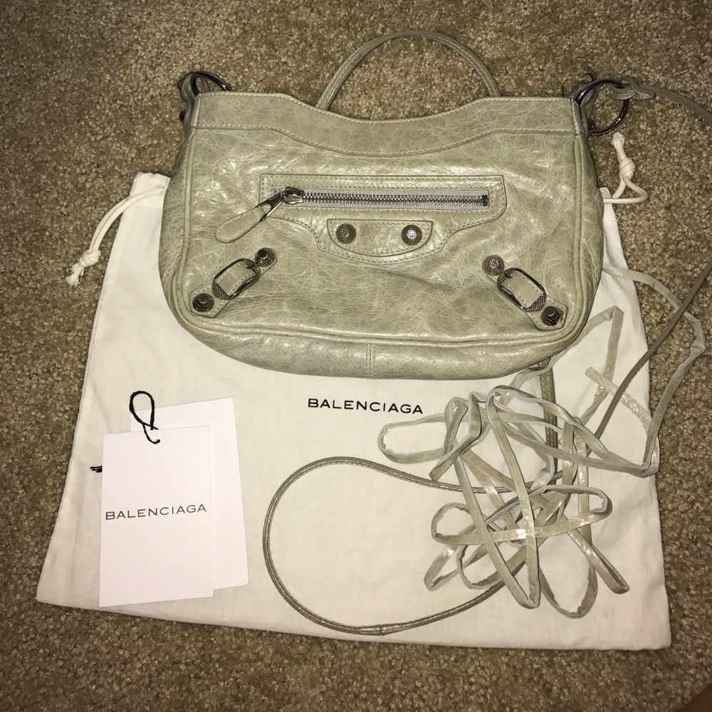 Balenciaga Crossbody Bag in Light Green
