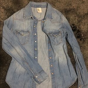 Denim button down shirt H&M