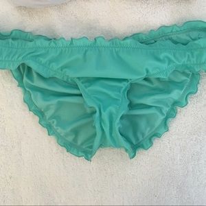 Teal Scrunched Victoria Secret Bikini Bottom