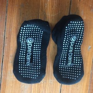 Pure Barre Sticky Socks - black/grey Size M