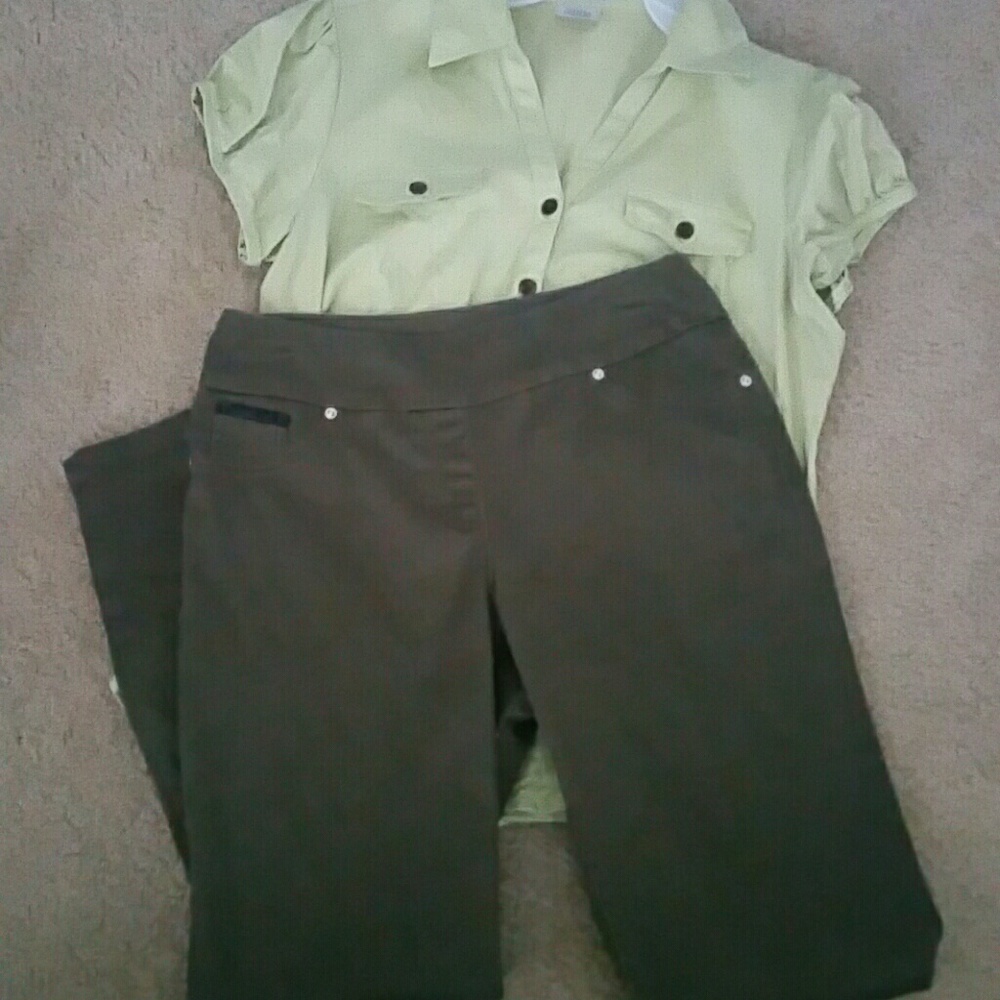 Westbound Hunter Green Slim fitted Pants