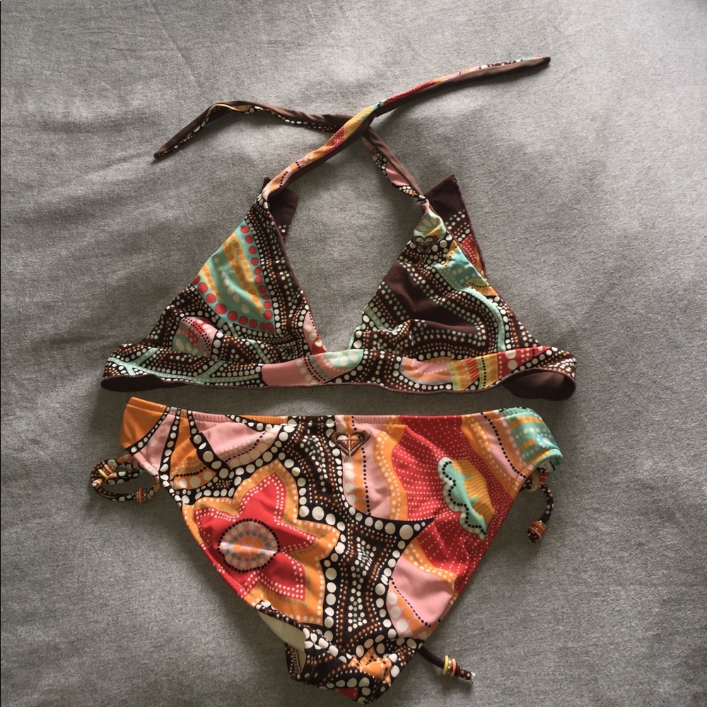 ROXY bikini - reversible top with tie bottoms