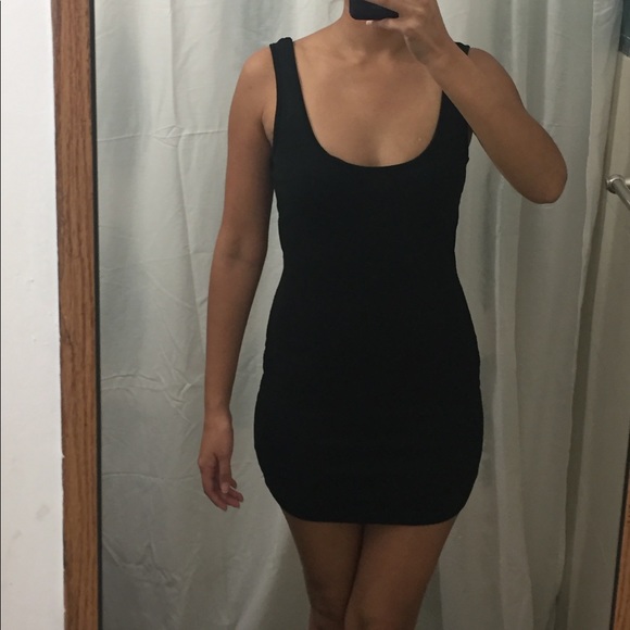 Cutout Back Little Black Dress - Picture 2 of 4
