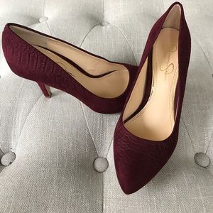 Jessica Simpson Burgundy high heels