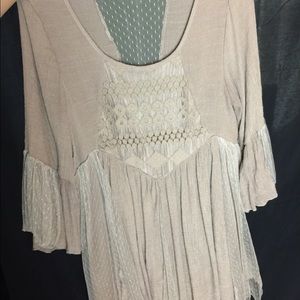 Never worn flowy long sleeve dress